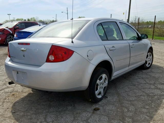 1G1AL55F177226130 - 2007 CHEVROLET COBALT LT SILVER photo 4