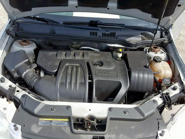 1G1AL55F177226130 - 2007 CHEVROLET COBALT LT SILVER photo 7