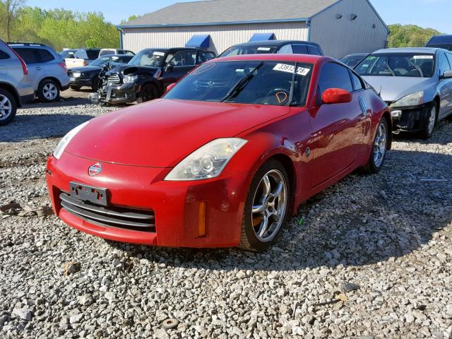JN1BZ34D77M504998 - 2007 NISSAN 350Z COUPE RED photo 2