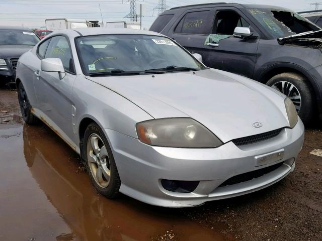 KMHHM65D65U177914 - 2005 HYUNDAI TIBURON SILVER photo 1