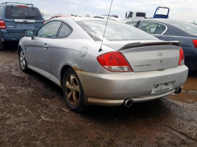 KMHHM65D65U177914 - 2005 HYUNDAI TIBURON SILVER photo 3