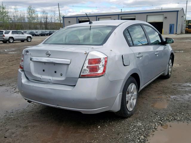 3N1AB6APXAL687394 - 2010 NISSAN SENTRA 2.0 SILVER photo 4