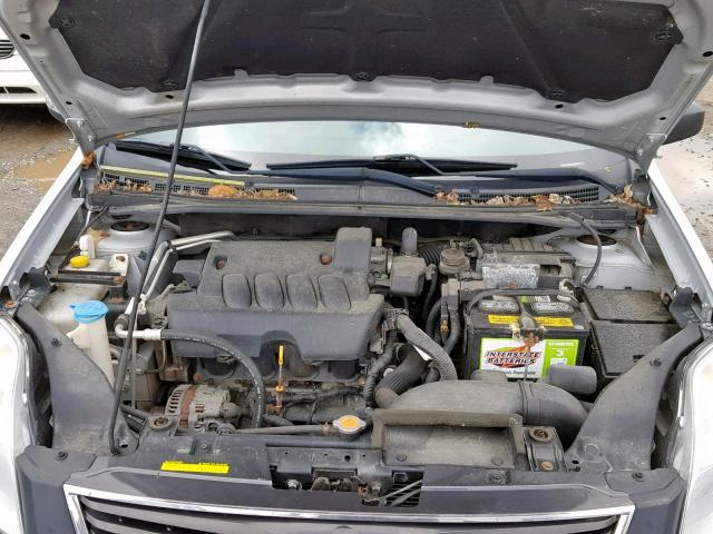 3N1AB6APXAL687394 - 2010 NISSAN SENTRA 2.0 SILVER photo 7