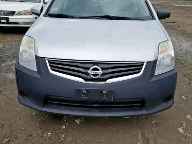 3N1AB6APXAL687394 - 2010 NISSAN SENTRA 2.0 SILVER photo 9