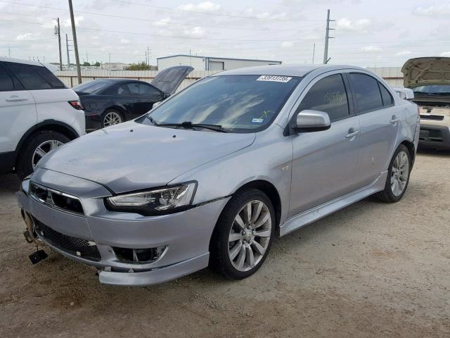 JA32U8FW8BU005643 - 2011 MITSUBISHI LANCER GTS SILVER photo 2