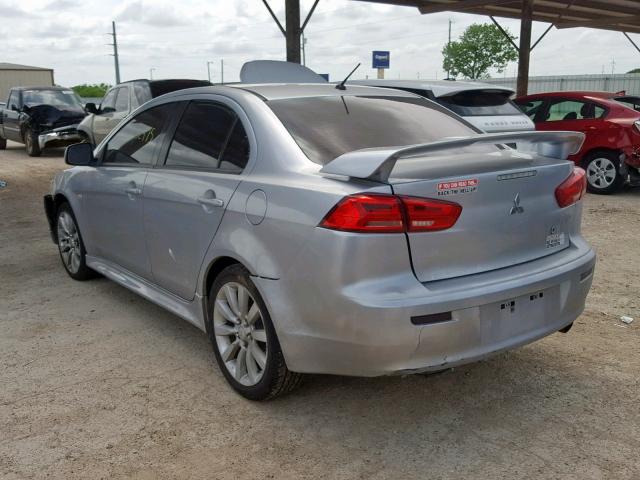 JA32U8FW8BU005643 - 2011 MITSUBISHI LANCER GTS SILVER photo 3