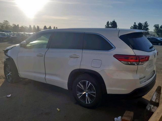 5TDBZRFH7HS426440 - 2017 TOYOTA HIGHLANDER WHITE photo 3