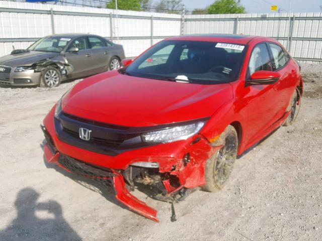 SHHFK7H97HU215306 - 2017 HONDA CIVIC SPOR RED photo 2