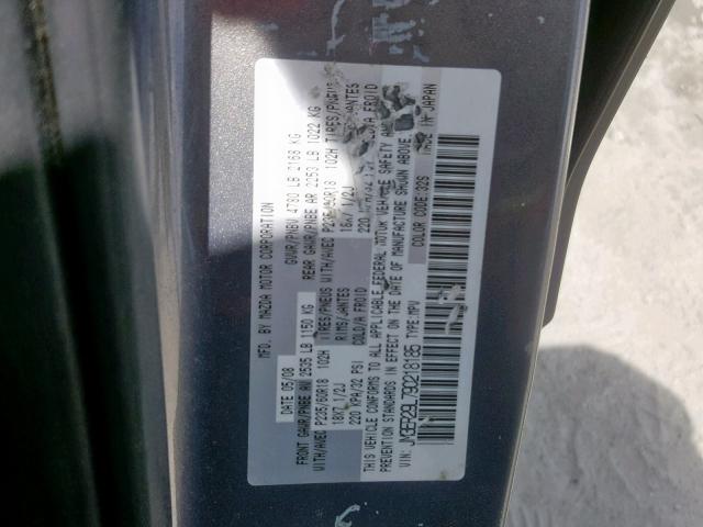 JM3ER29L790218185 - 2009 MAZDA CX-7 GRAY photo 10