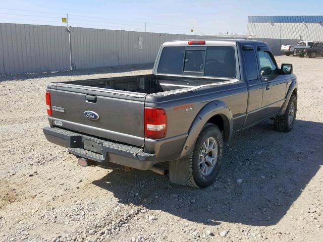 1FTLR4FE3BPA15812 - 2011 FORD RANGER SUP GRAY photo 4