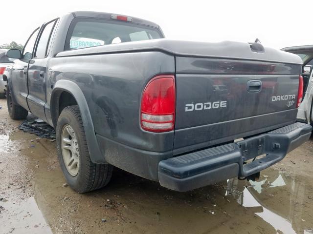 1D7HL38K64S763769 - 2004 DODGE DAKOTA QUAD SPORT  photo 3