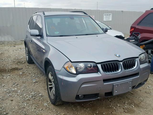 WBXPA93416WG86608 - 2006 BMW X3 3.0I SILVER photo 1