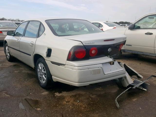 2G1WF52E149291644 - 2004 CHEVROLET IMPALA TAN photo 3