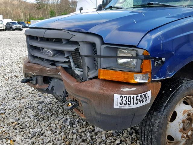 1FDAF57F6XEA16688 - 1999 FORD F550 SUPER BLUE photo 9