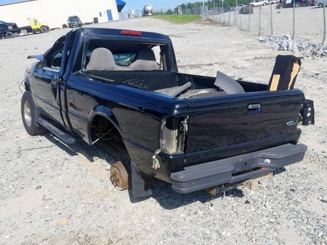 1FTYR10V5YTA22483 - 2000 FORD RANGER BLACK photo 3