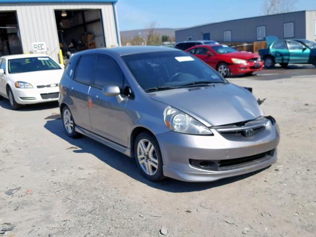 JHMGD37697S065747 - 2007 HONDA FIT S SILVER photo 1