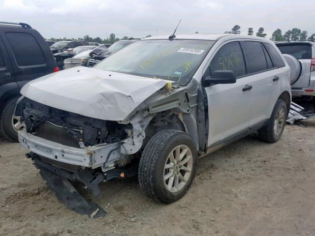 2FMDK3GC0EBB64346 - 2014 FORD EDGE SE WHITE photo 2