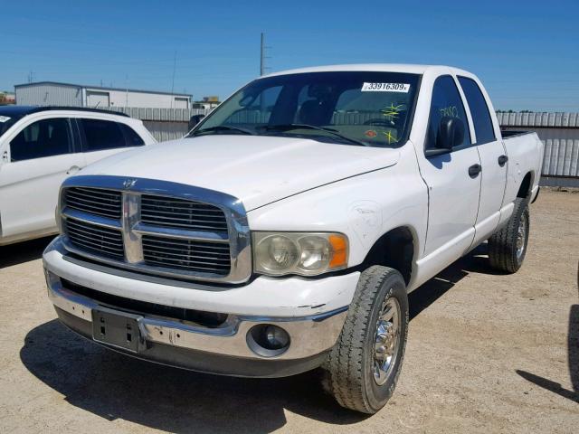 3D7KS28C05G778353 - 2005 DODGE RAM 2500 S WHITE photo 2