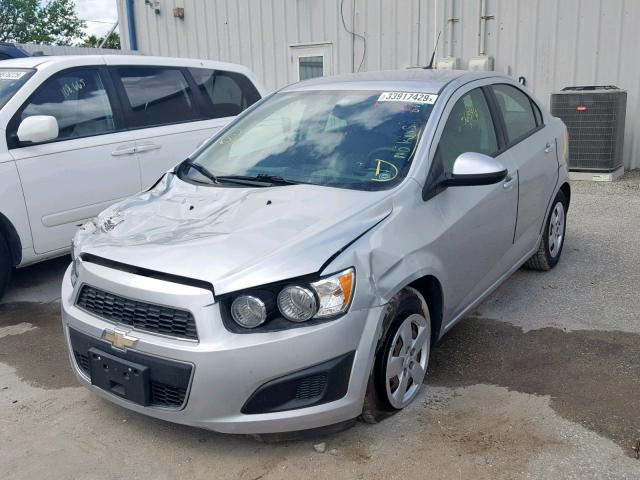1G1JA5SH9E4183618 - 2014 CHEVROLET SONIC LS SILVER photo 2