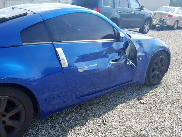 JN1AZ34EX3T015788 - 2003 NISSAN 350Z COUPE BLUE photo 9