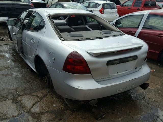 2G2WS522641137863 - 2004 PONTIAC GRAND PRIX SILVER photo 3