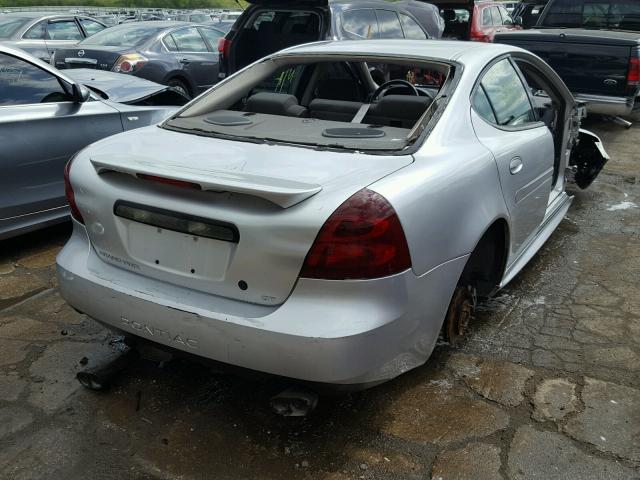 2G2WS522641137863 - 2004 PONTIAC GRAND PRIX SILVER photo 4