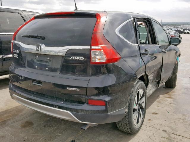 5J6RM4H9XFL096677 - 2015 HONDA CR-V TOURI BLACK photo 4