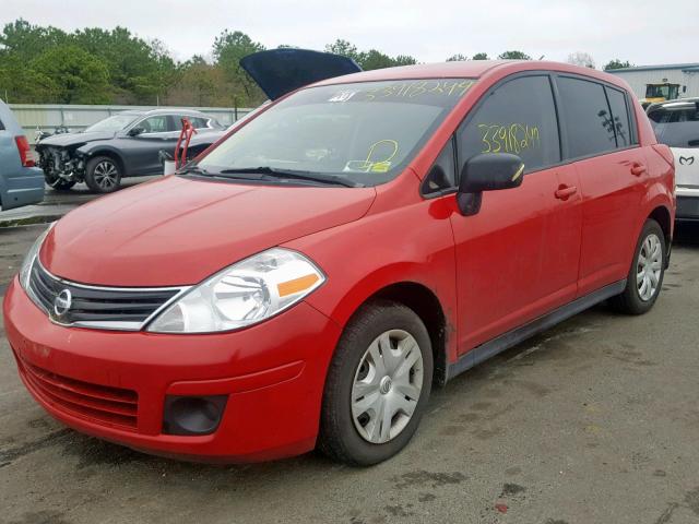 3N1BC1CP6CK249594 - 2012 NISSAN VERSA S RED photo 2