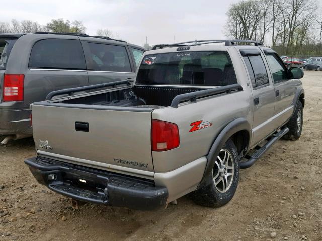 1GCDT13X64K144590 - 2004 CHEVROLET S TRUCK S1 GRAY photo 4