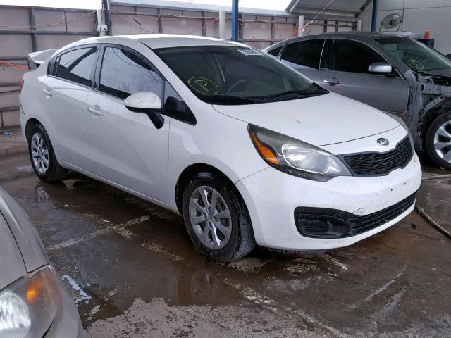 KNADM4A36D6139071 - 2013 KIA RIO LX WHITE photo 1