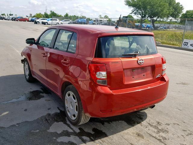 JTKKU10449J042497 - 2009 TOYOTA SCION XD RED photo 3