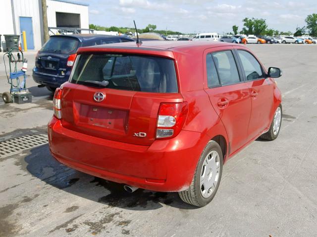 JTKKU10449J042497 - 2009 TOYOTA SCION XD RED photo 4