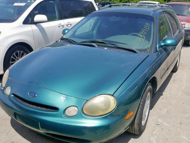 1FALP57U5TA154657 - 1996 FORD TAURUS GL GREEN photo 2