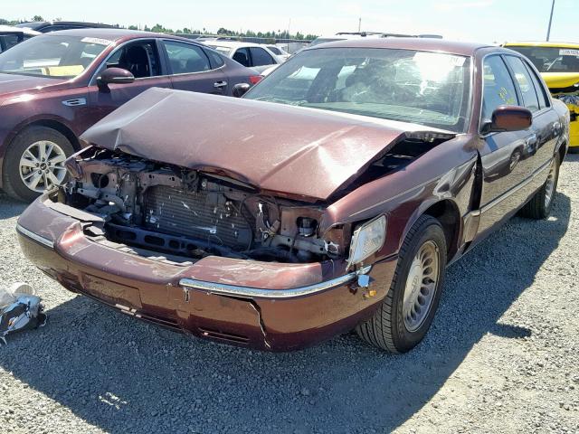 2MEFM75W41X699624 - 2001 MERCURY GRAND MARQ BURGUNDY photo 2