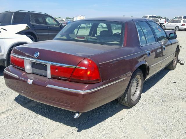 2MEFM75W41X699624 - 2001 MERCURY GRAND MARQ BURGUNDY photo 4