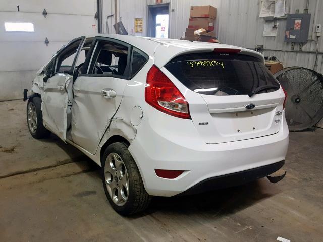 3FADP4FJXCM181104 - 2012 FORD FIESTA SES WHITE photo 3