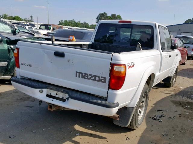 4F4YR16E91TM18324 - 2001 MAZDA B4000 CAB WHITE photo 4