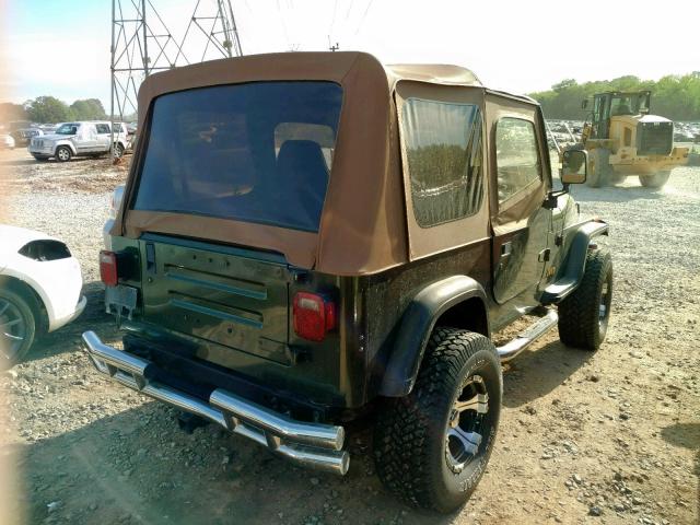 1J4FY19P1SP259819 - 1995 JEEP WRANGLER / GREEN photo 4