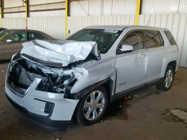 2GKALMEK7H6343182 - 2017 GMC TERRAIN SL WHITE photo 2