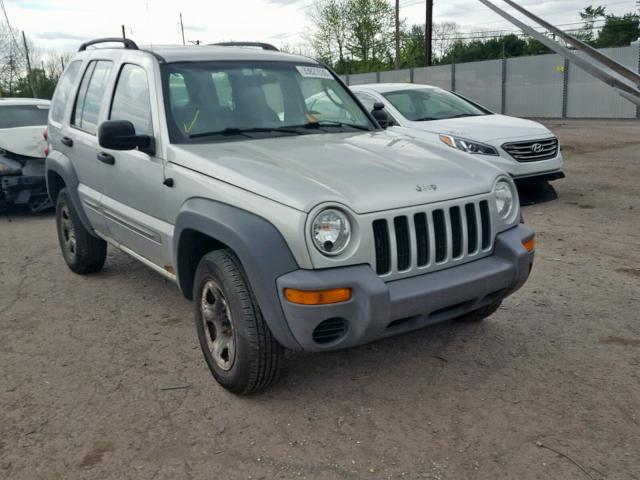 1J4GL48K62W353775 - 2002 JEEP LIBERTY SP SILVER photo 1