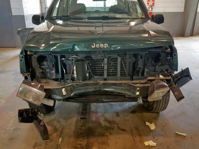 1J4GZ58Y2TC381553 - 1996 JEEP GRAND CHER GREEN photo 9