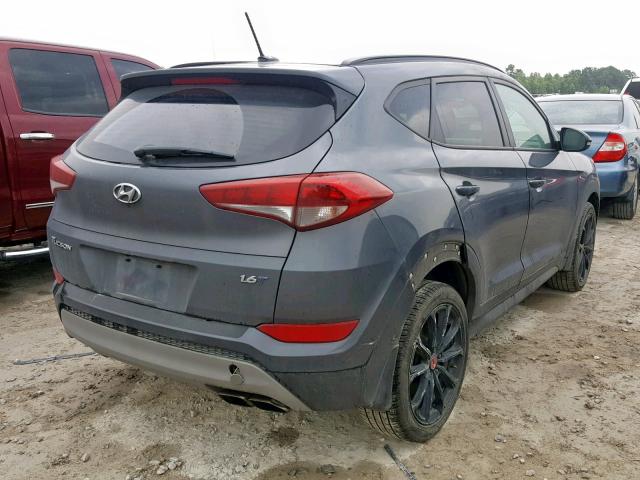 KM8J33A24HU505679 - 2017 HYUNDAI TUCSON LIM GRAY photo 4