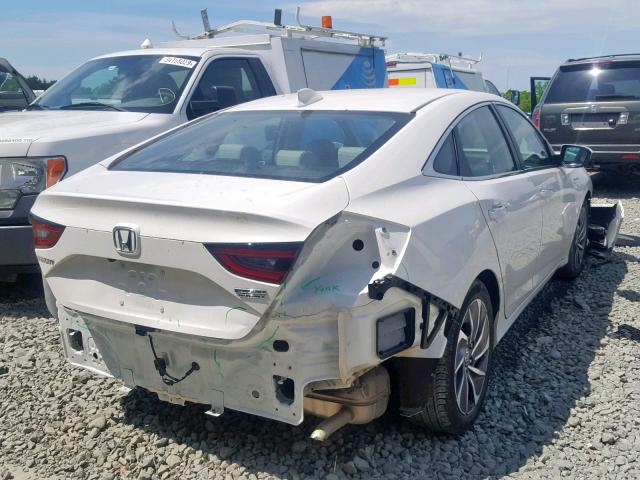 19XZE4F97KE001663 - 2019 HONDA INSIGHT TO WHITE photo 4