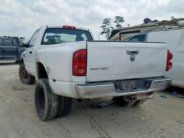 3D7MX46C47G718202 - 2007 DODGE RAM 3500 S WHITE photo 3