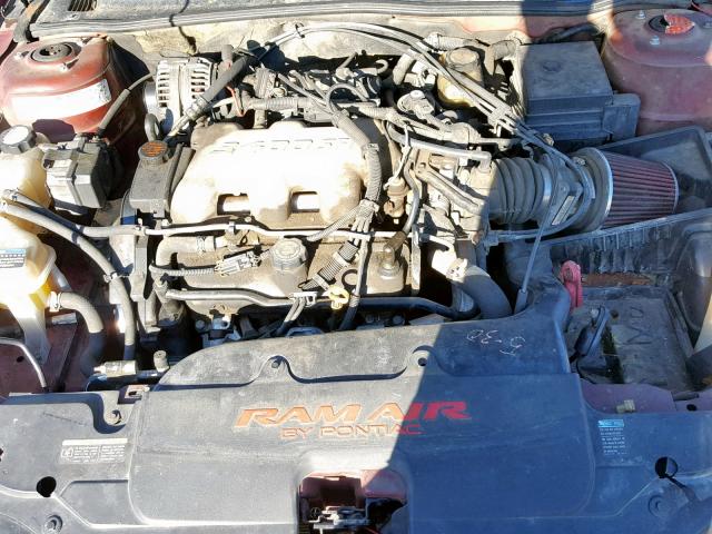 1G2NF52E1YM710544 - 2000 PONTIAC GRAND AM S MAROON photo 7