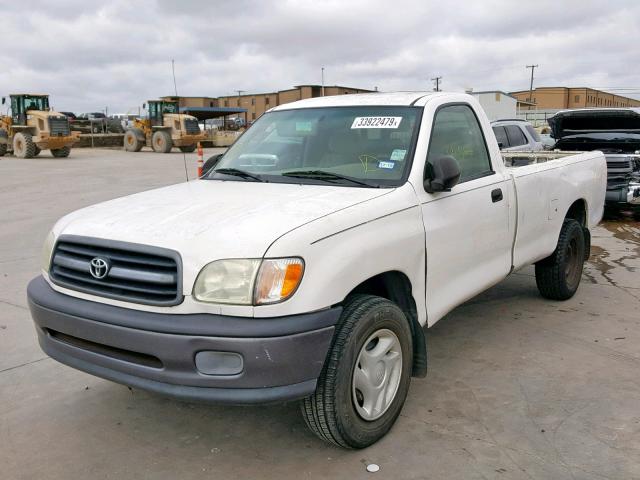 5TBJN32192S260483 - 2002 TOYOTA TUNDRA WHITE photo 2