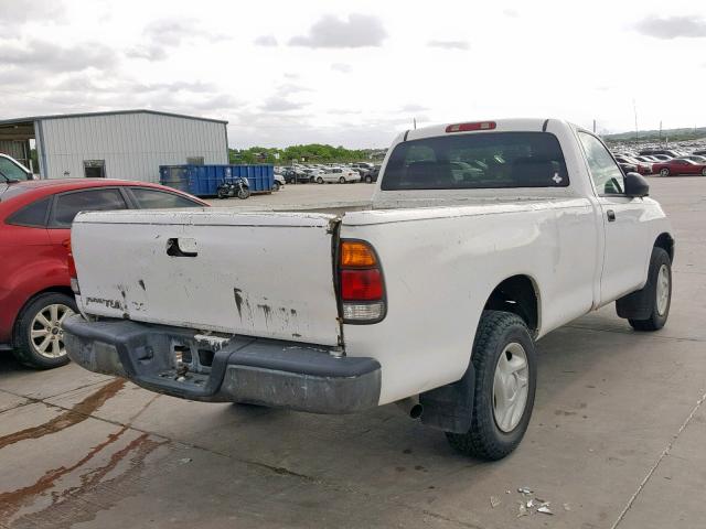 5TBJN32192S260483 - 2002 TOYOTA TUNDRA WHITE photo 4