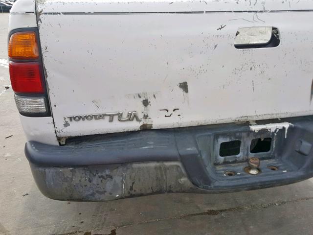 5TBJN32192S260483 - 2002 TOYOTA TUNDRA WHITE photo 9