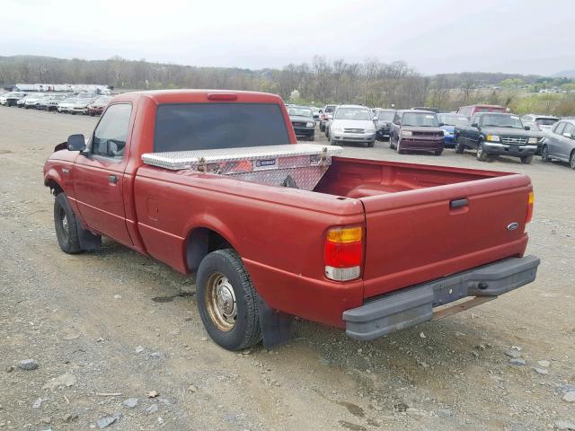 1FTYR10C8WTA21839 - 1998 FORD RANGER RED photo 3