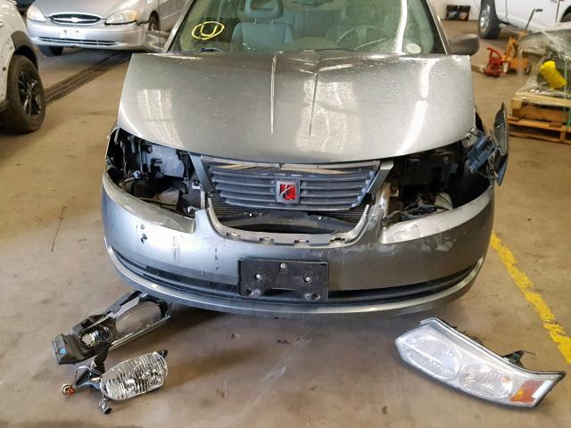 1G8AJ58F77Z198213 - 2007 SATURN ION LEVEL GRAY photo 7